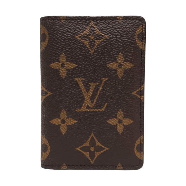 Monogram Coated Canvas Card Holder Brown