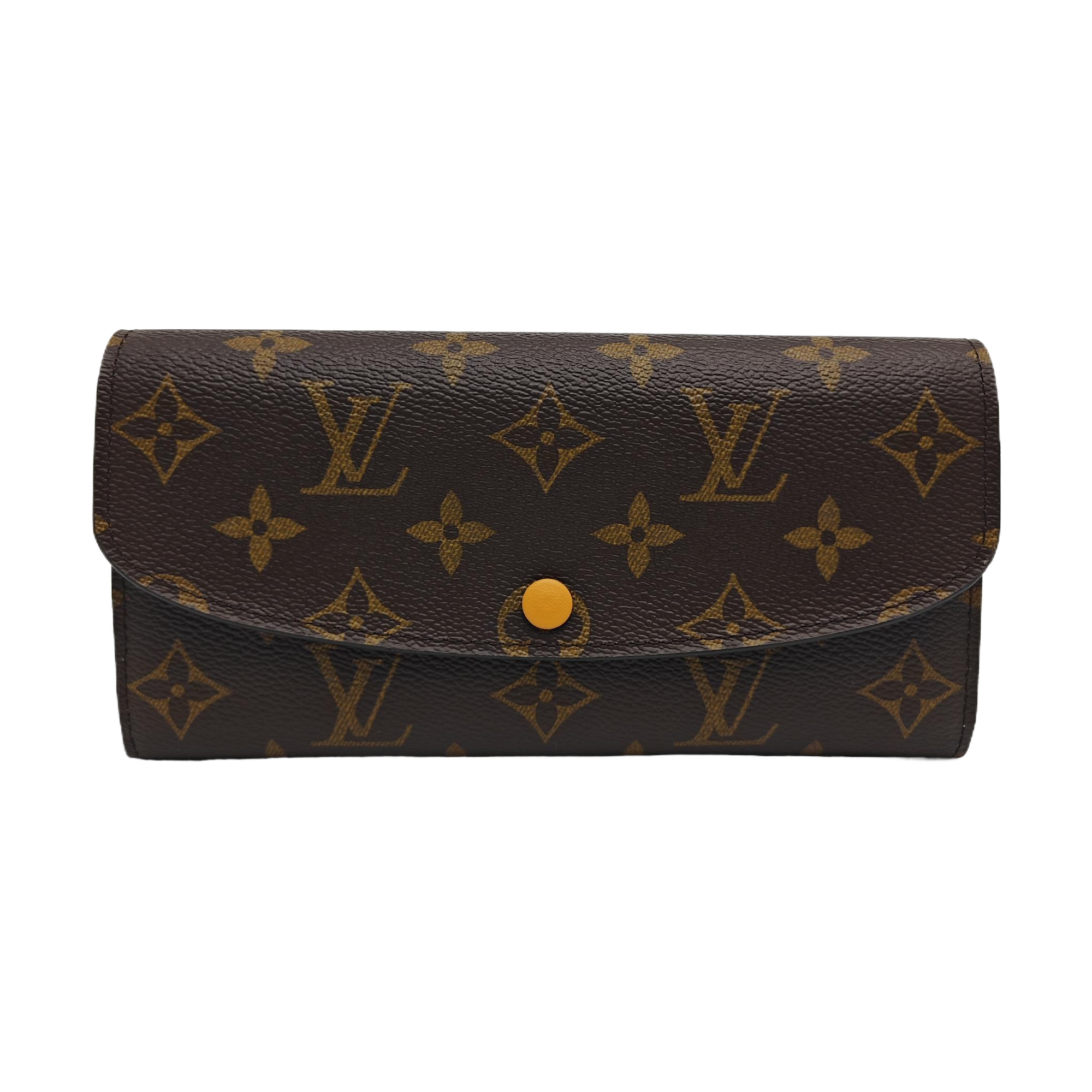 EMILIE Monogram Coated Canvas Brown Wallet