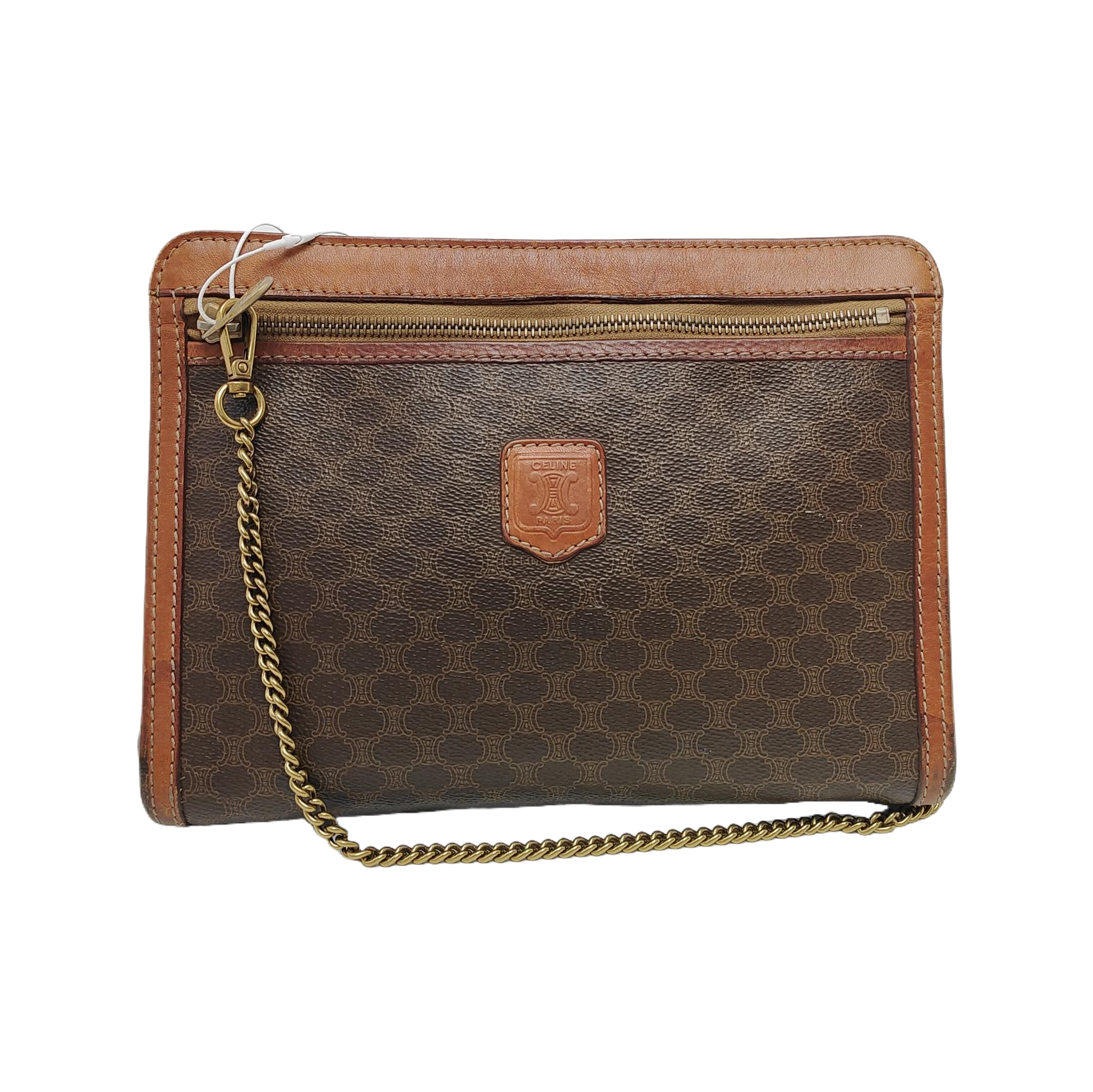 MACADAM CLUTCHES Coated Canvas Brown