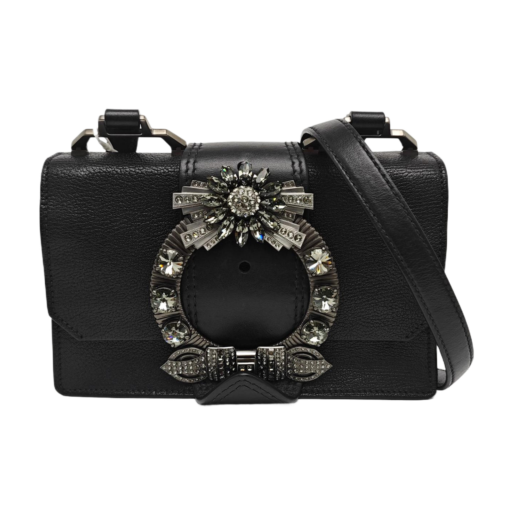 Miu Lady Calfskin Black