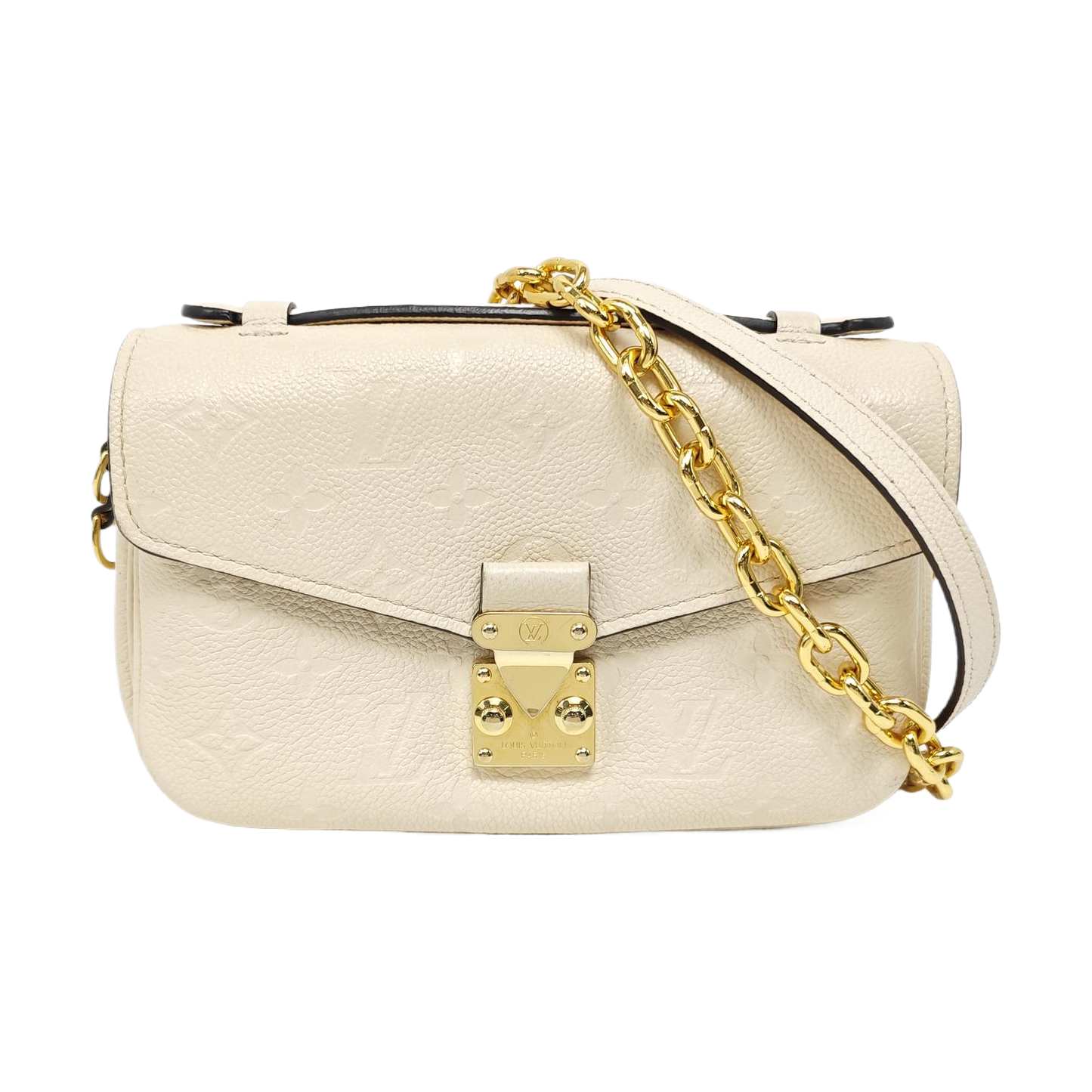 MÉTIS EAST WEST Monogram Calfskin Beige
