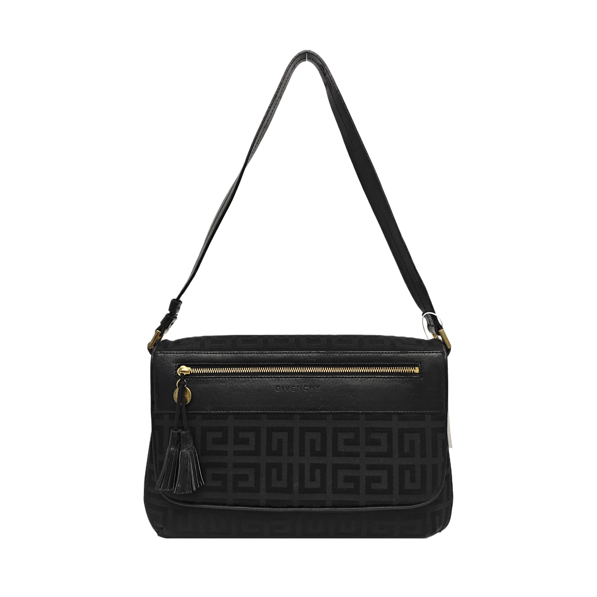Canvas Top Handle Bag Black