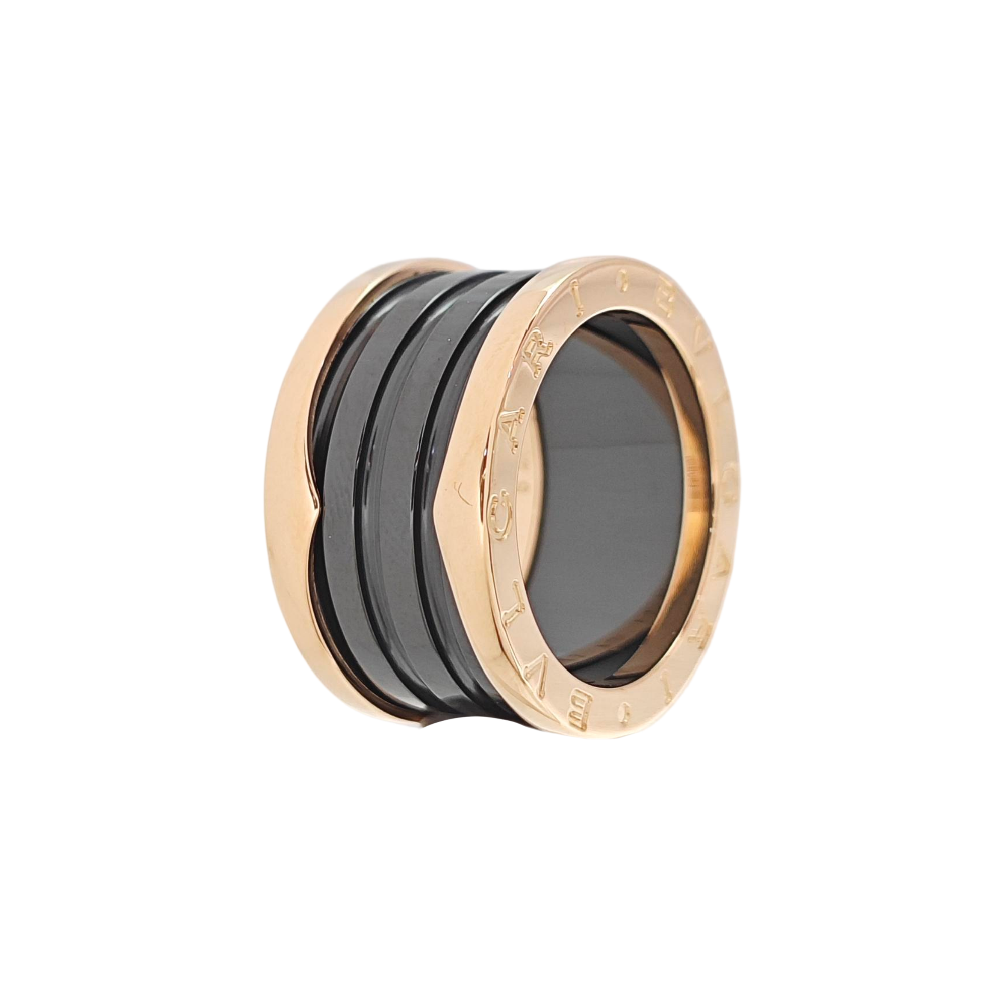 B.ZERO1 18k Rose Gold Ring EU 52