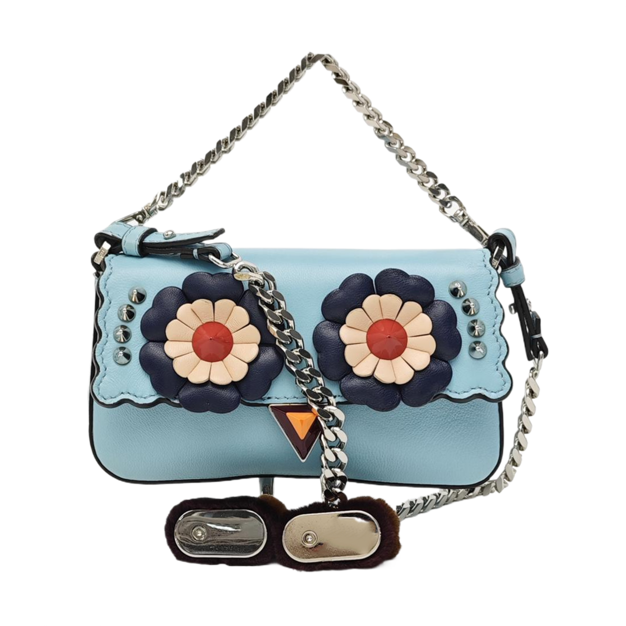 Baguette Micro Calfskin Blue