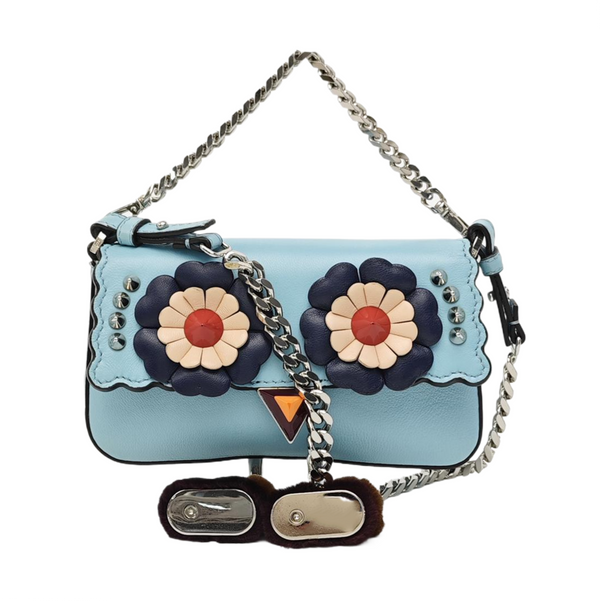 Baguette Micro Calfskin Blue