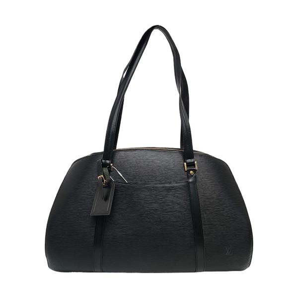 Calfskin Top Handle Bag Black