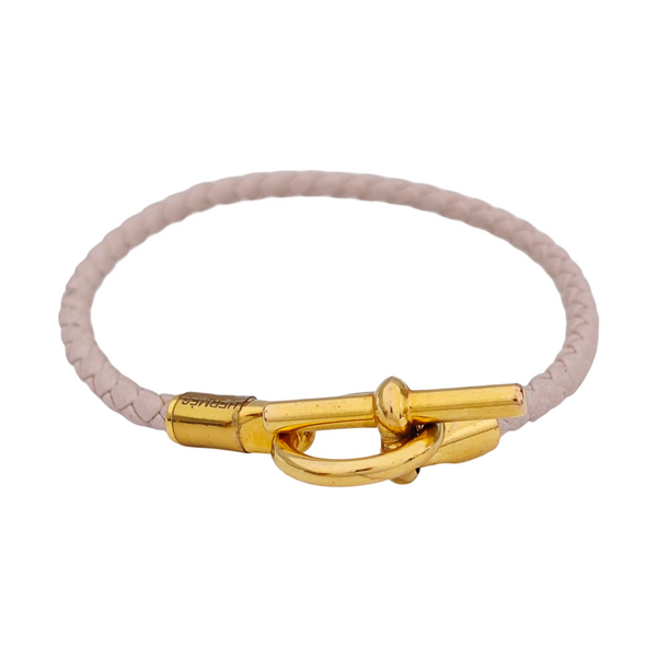 Leather Pink Bangle