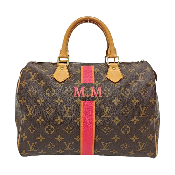 SPEEDY 30 Monogram Coated Canvas Brown