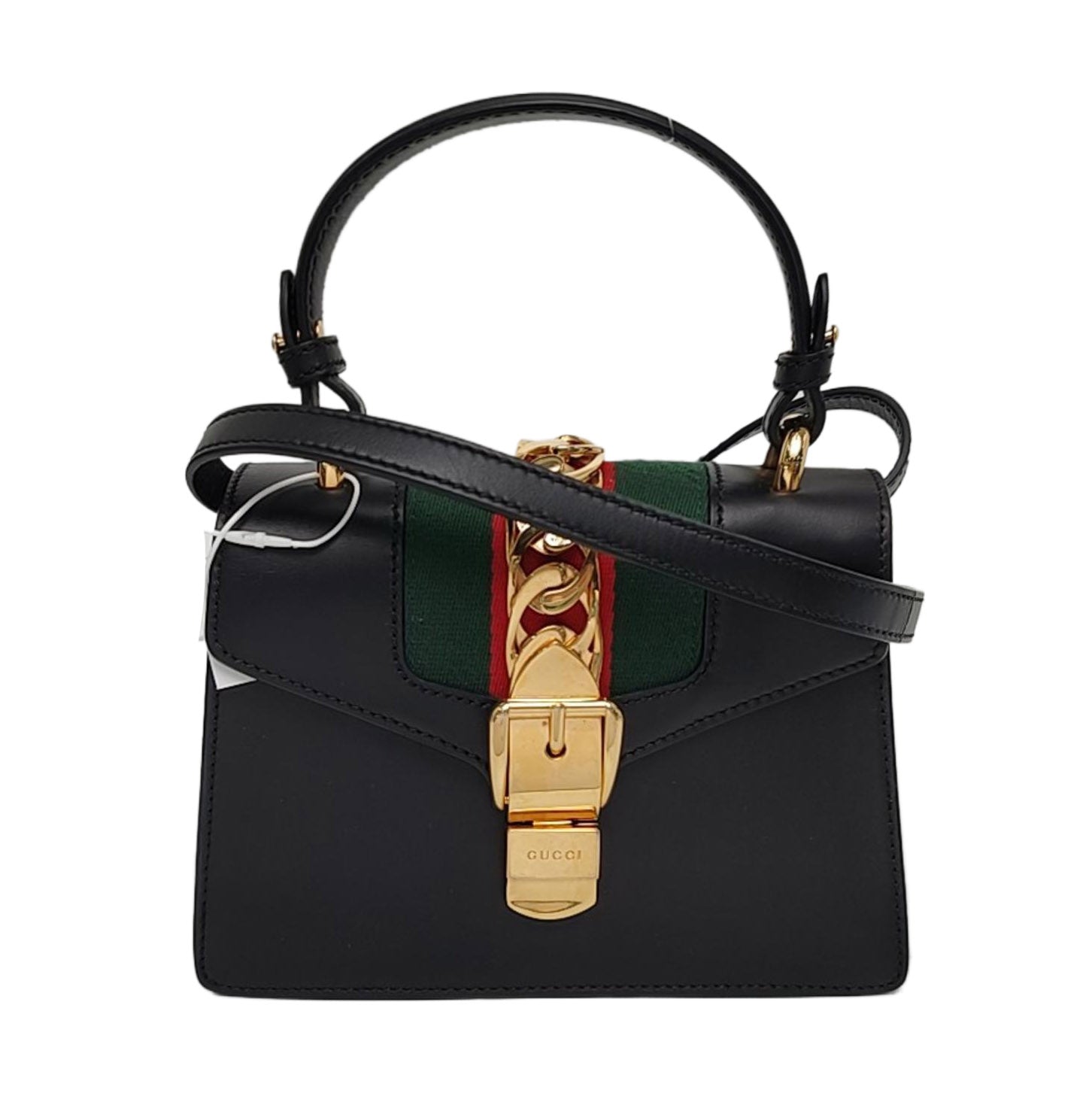 Authenticated pre-owned  Sylvie Mini Calfskin Black - Shoulder Bag at Looply