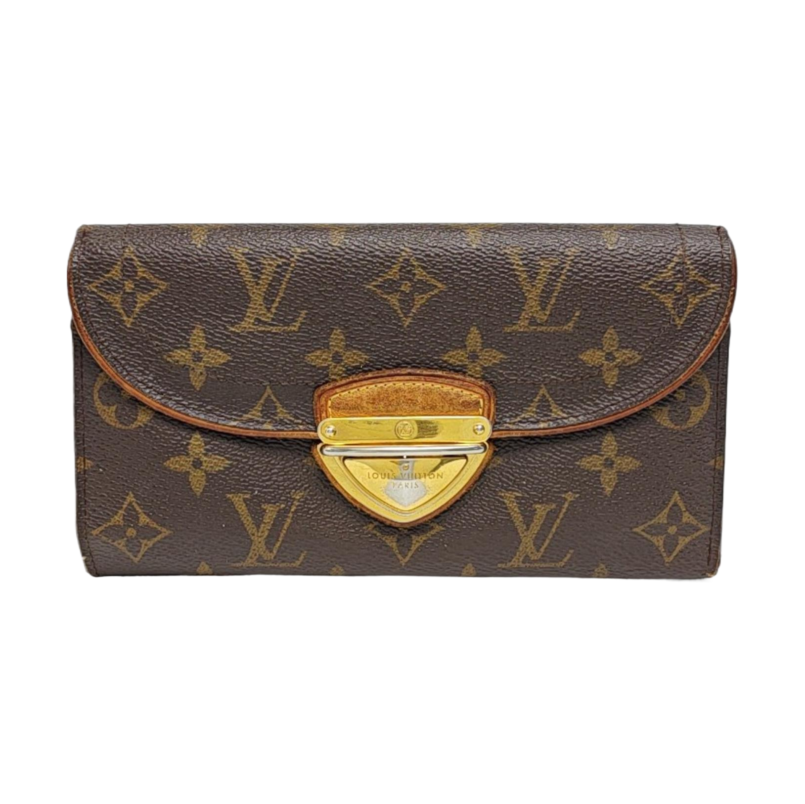 EUGENIE Monogram Coated Canvas Brown Wallet
