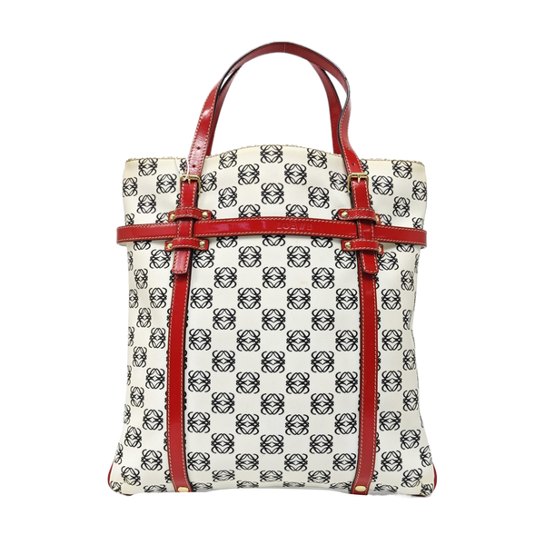 Monogram Coated Canvas Tote Bag Beige