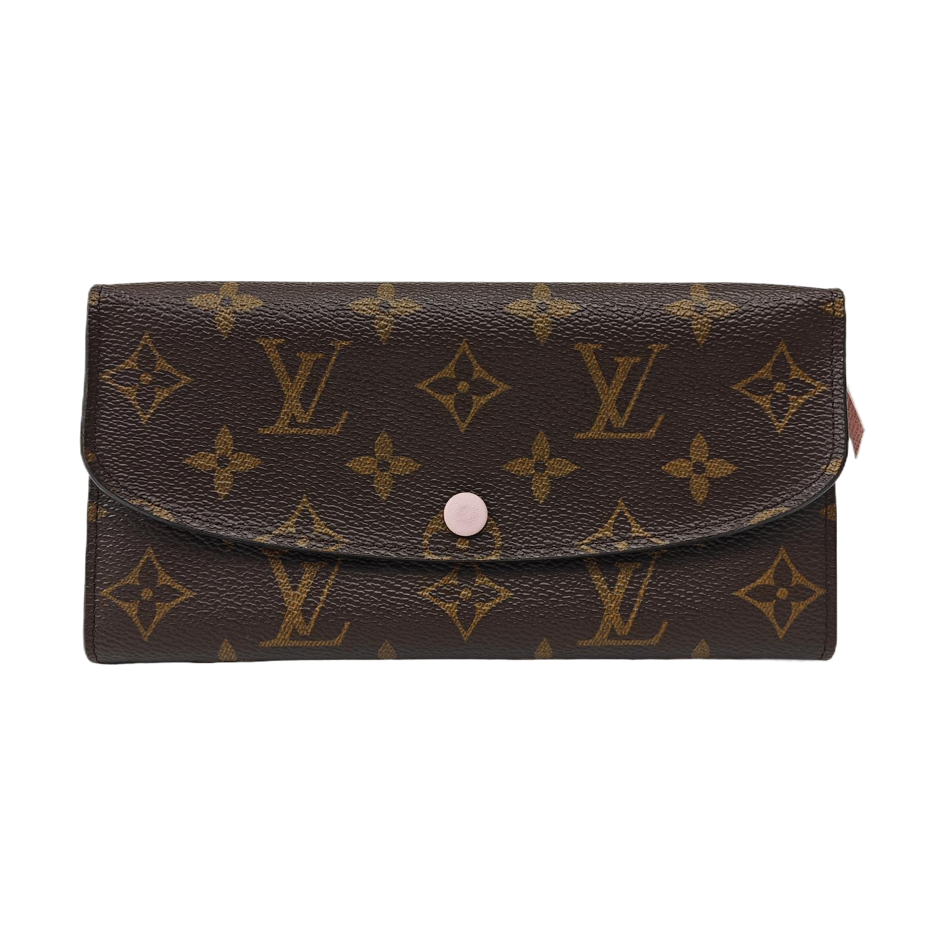 EMILIE Monogram Coated Canvas Brown Wallet