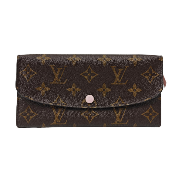 EMILIE Monogram Coated Canvas Brown Wallet