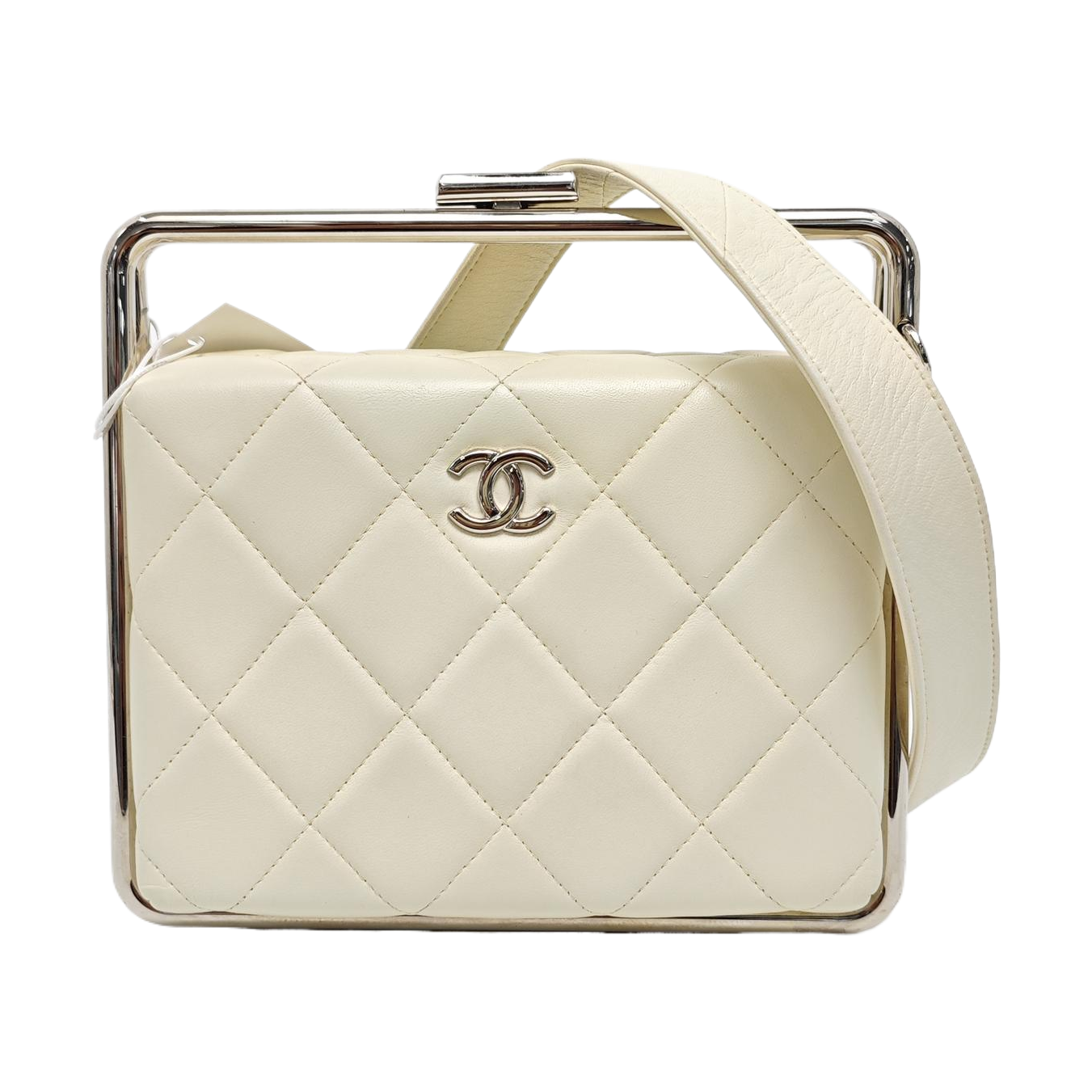 Quilted Lambskin White