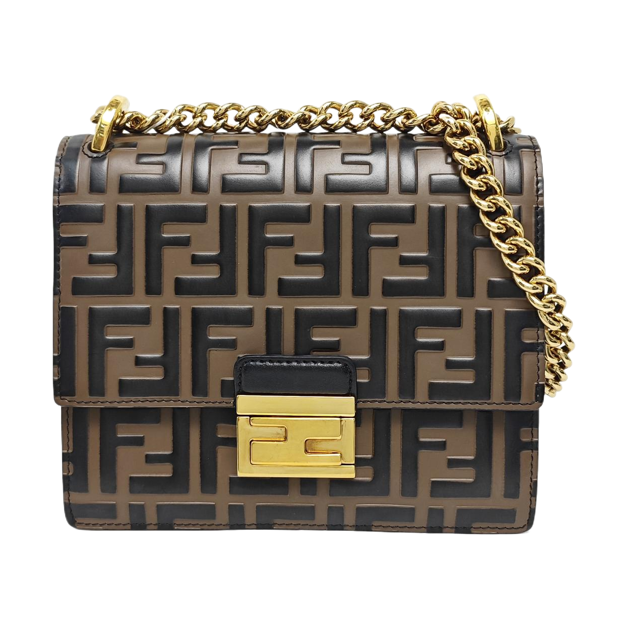 Kan U Small Calfskin Brown