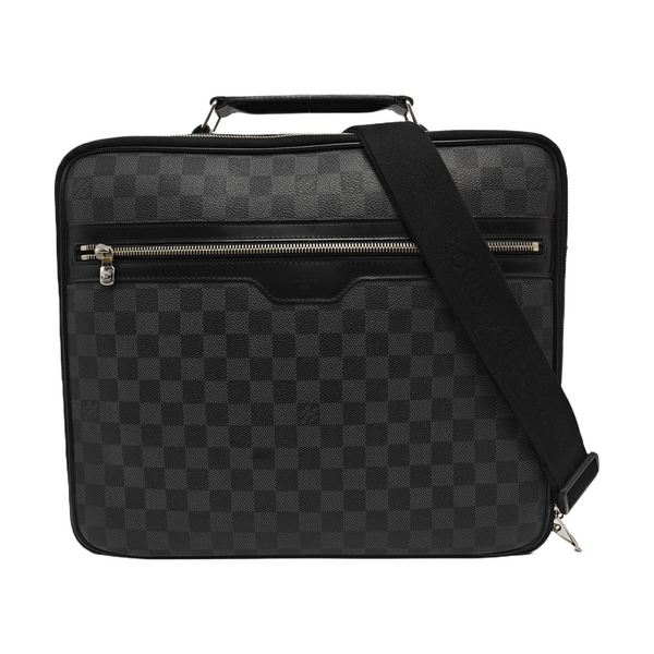 STEEVE Damier Graphite Coated Canvas Gray