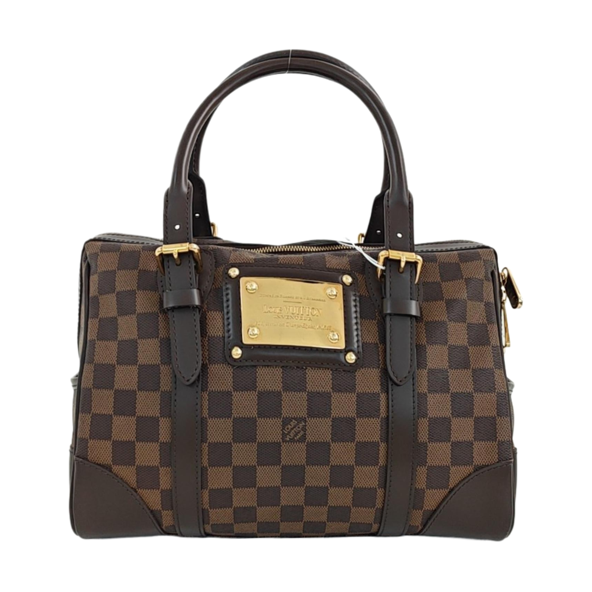 BERKELEY Damier Ebene Coated Canvas Brown