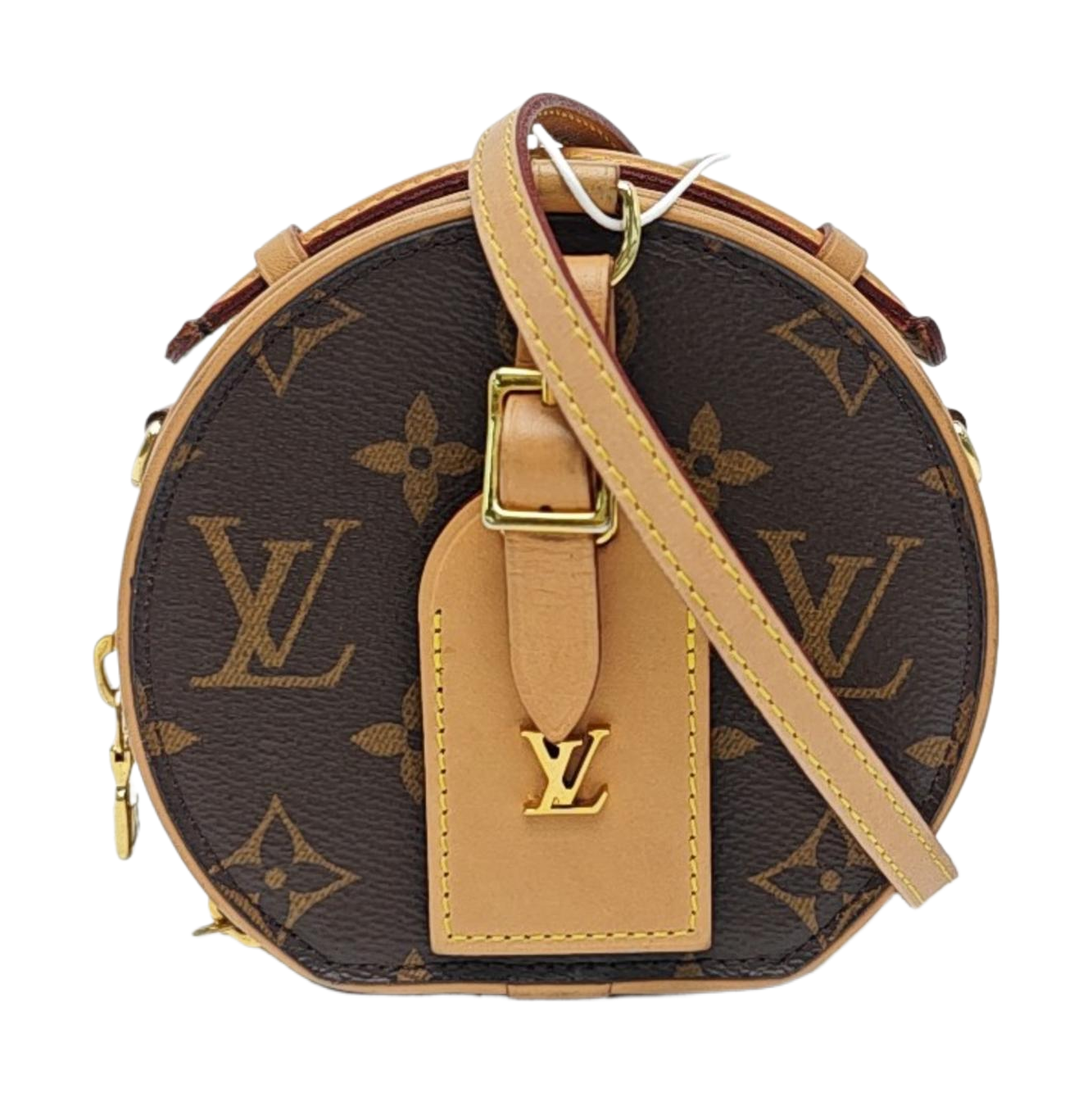 BOITE CHAPEAU Mini Monogram Coated Canvas Brown