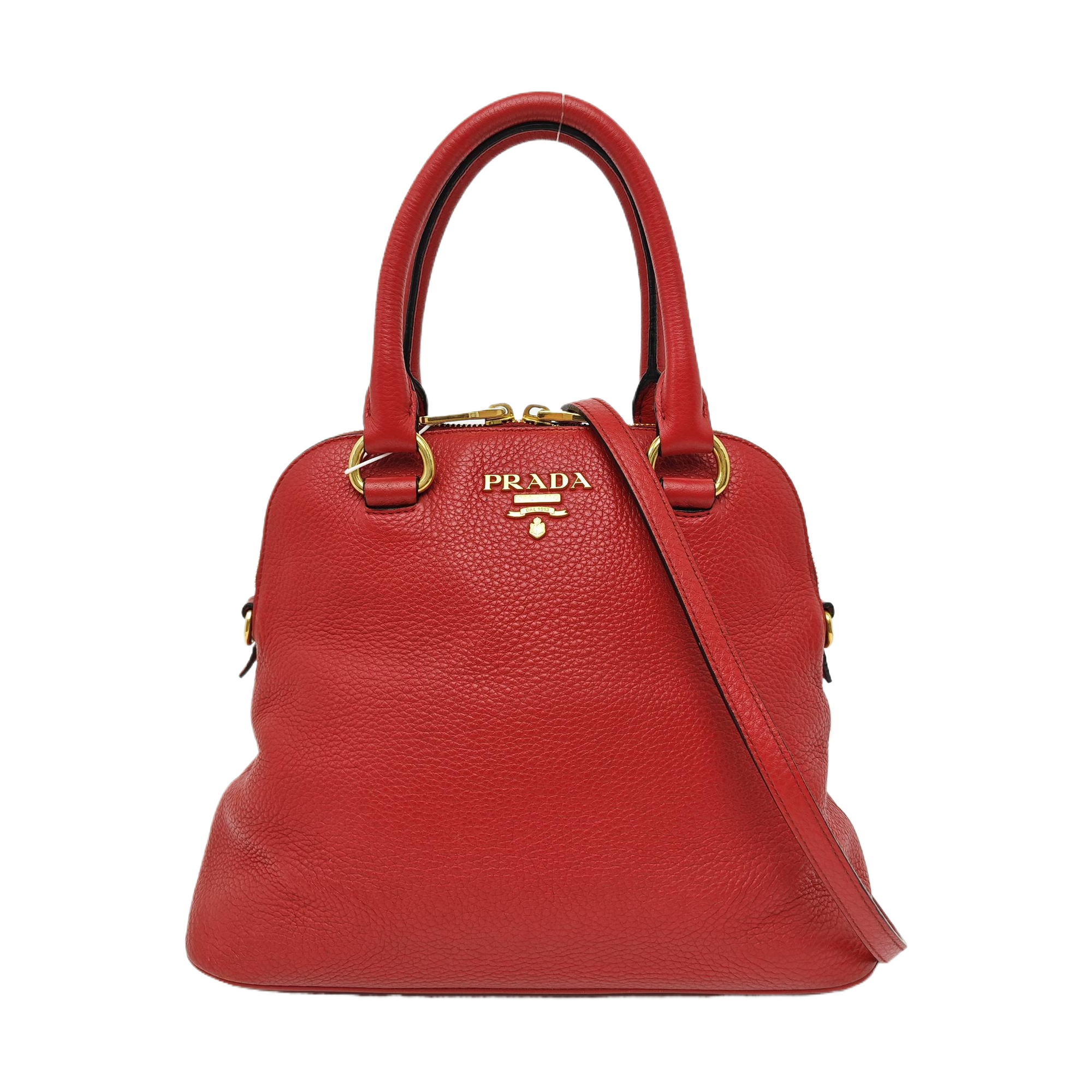 Calfskin Shoulder Bag Red