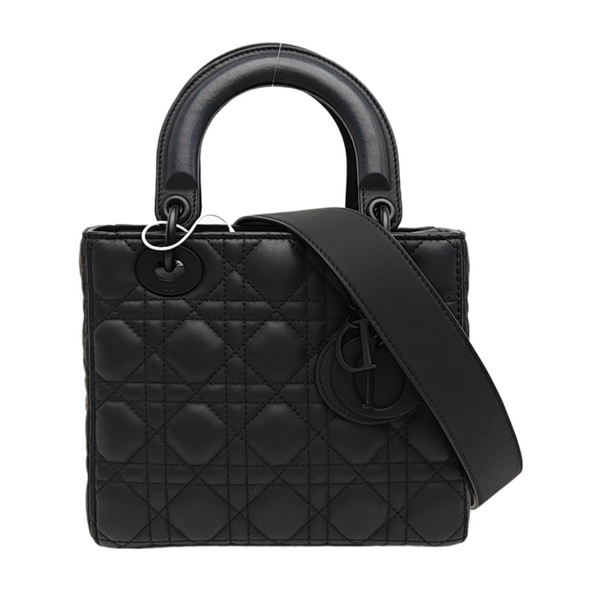 Lady Dior Small Cannage Calfskin Black