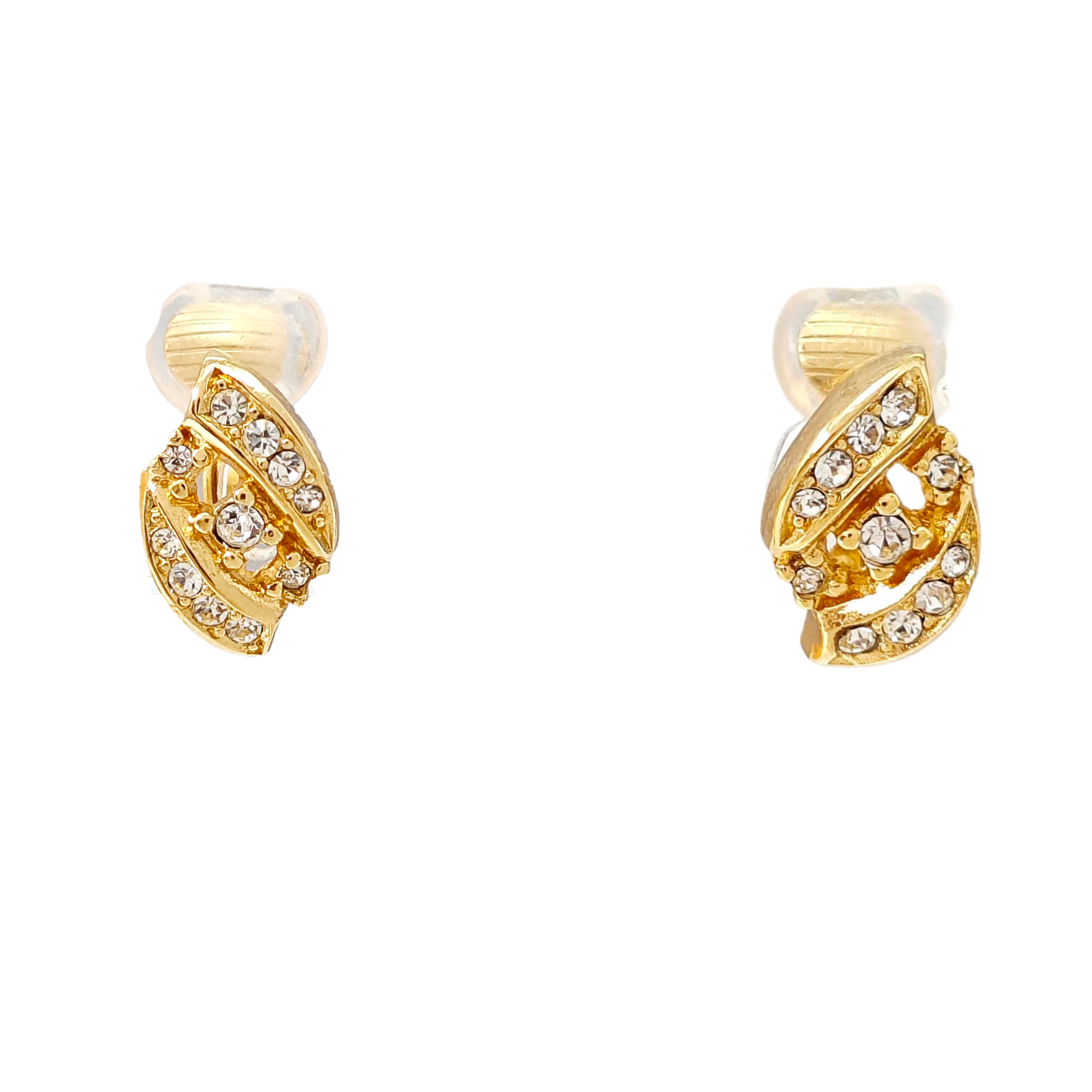 Metal Gold Clip On Earrings