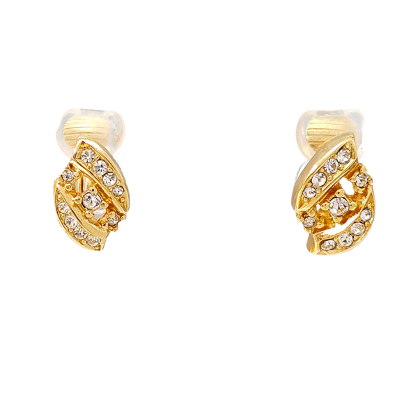 Metal Gold Clip On Earrings