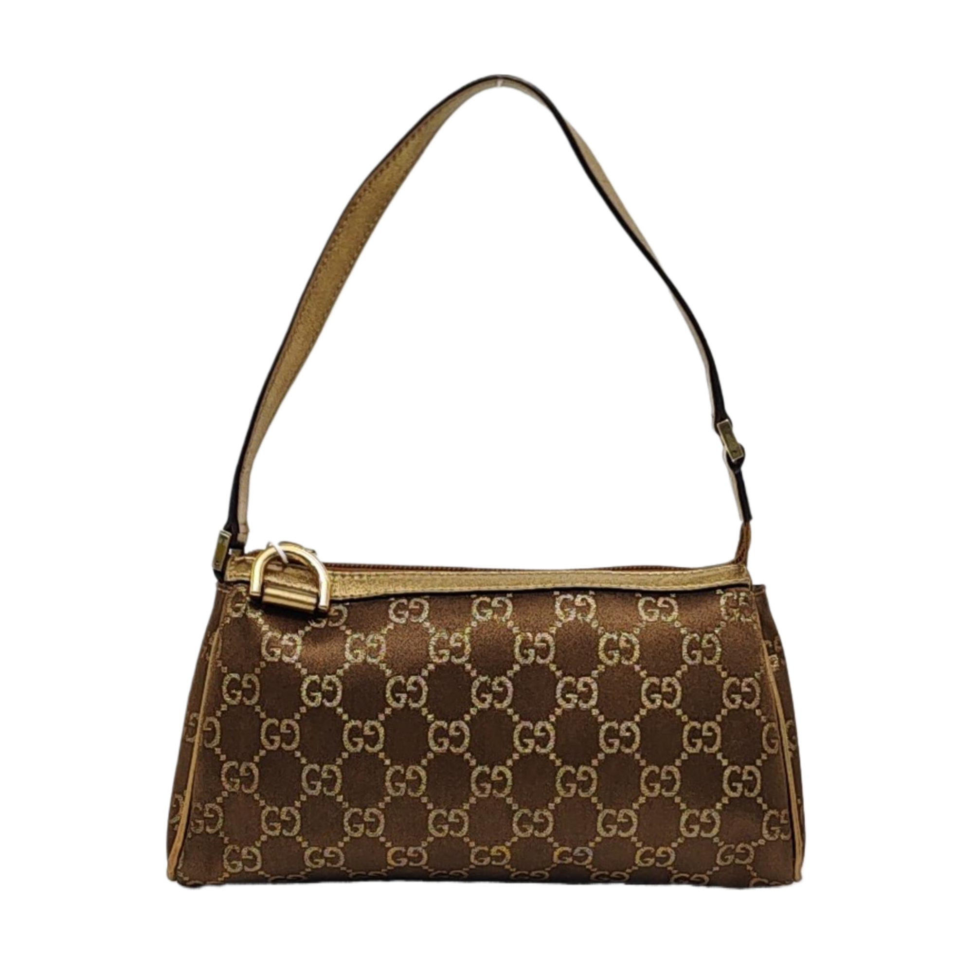 Monogram Canvas Top Handle Bag Brown