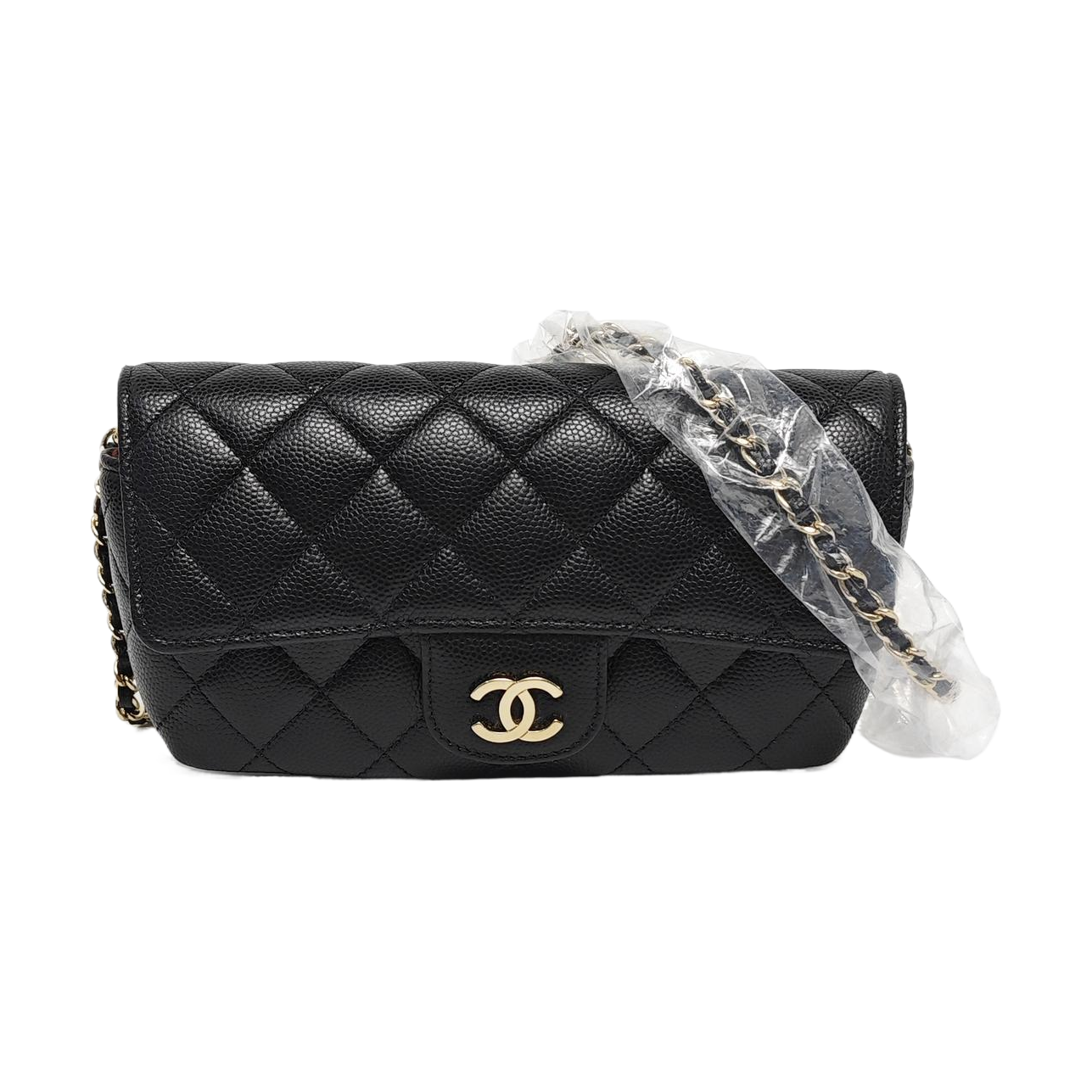 Quilted Grained Calfskin Black