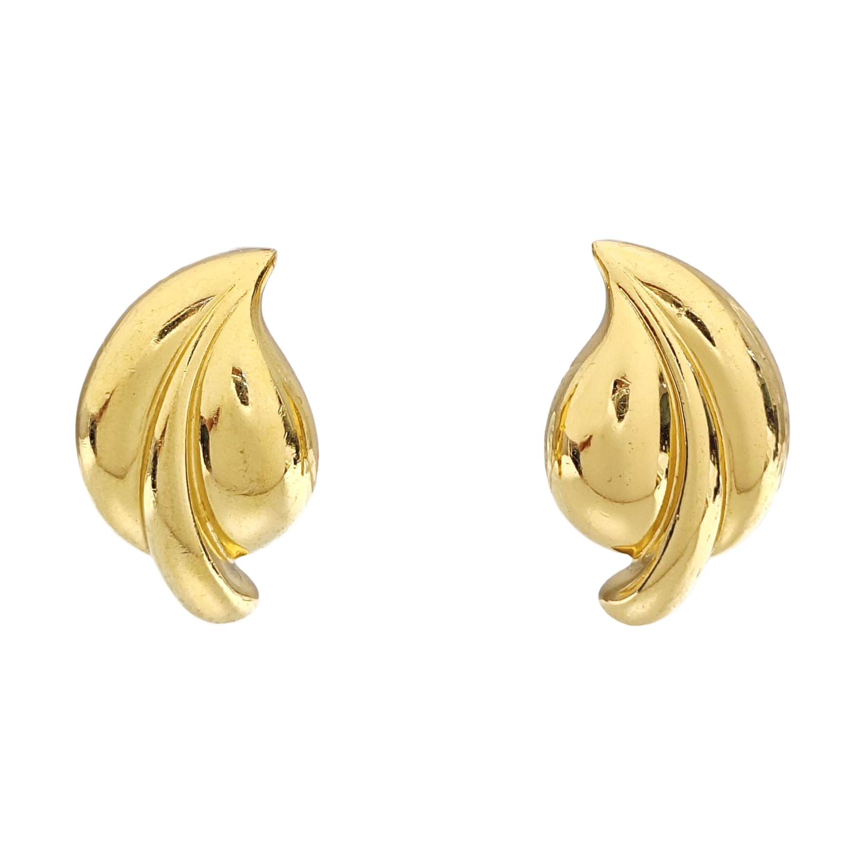 Metal Gold Clip On Earrings