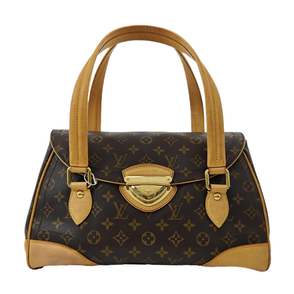 BEVERLY Monogram Coated Canvas Brown