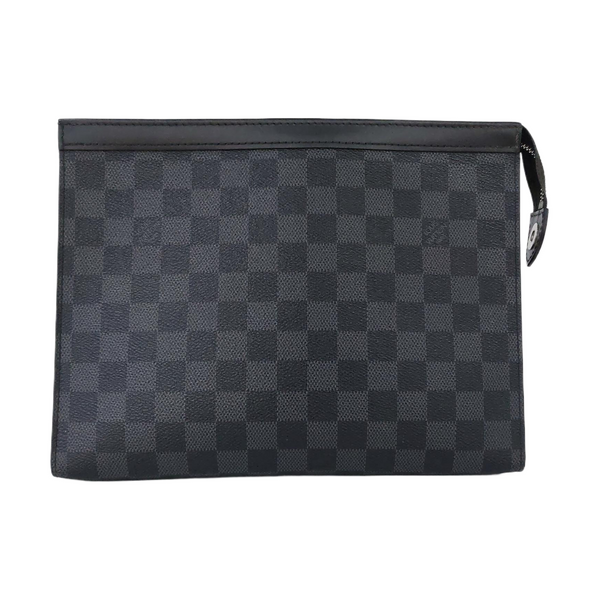 Pochette Voyag MM Damier Graphite Coated Canvas Gray