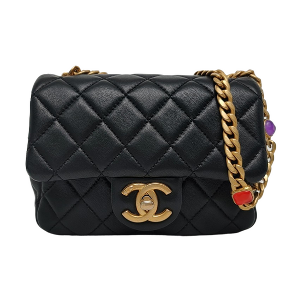 CLASSIC FLAP Mini Quilted Lambskin Black