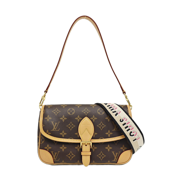 DIANE Monogram Coated Canvas Brown