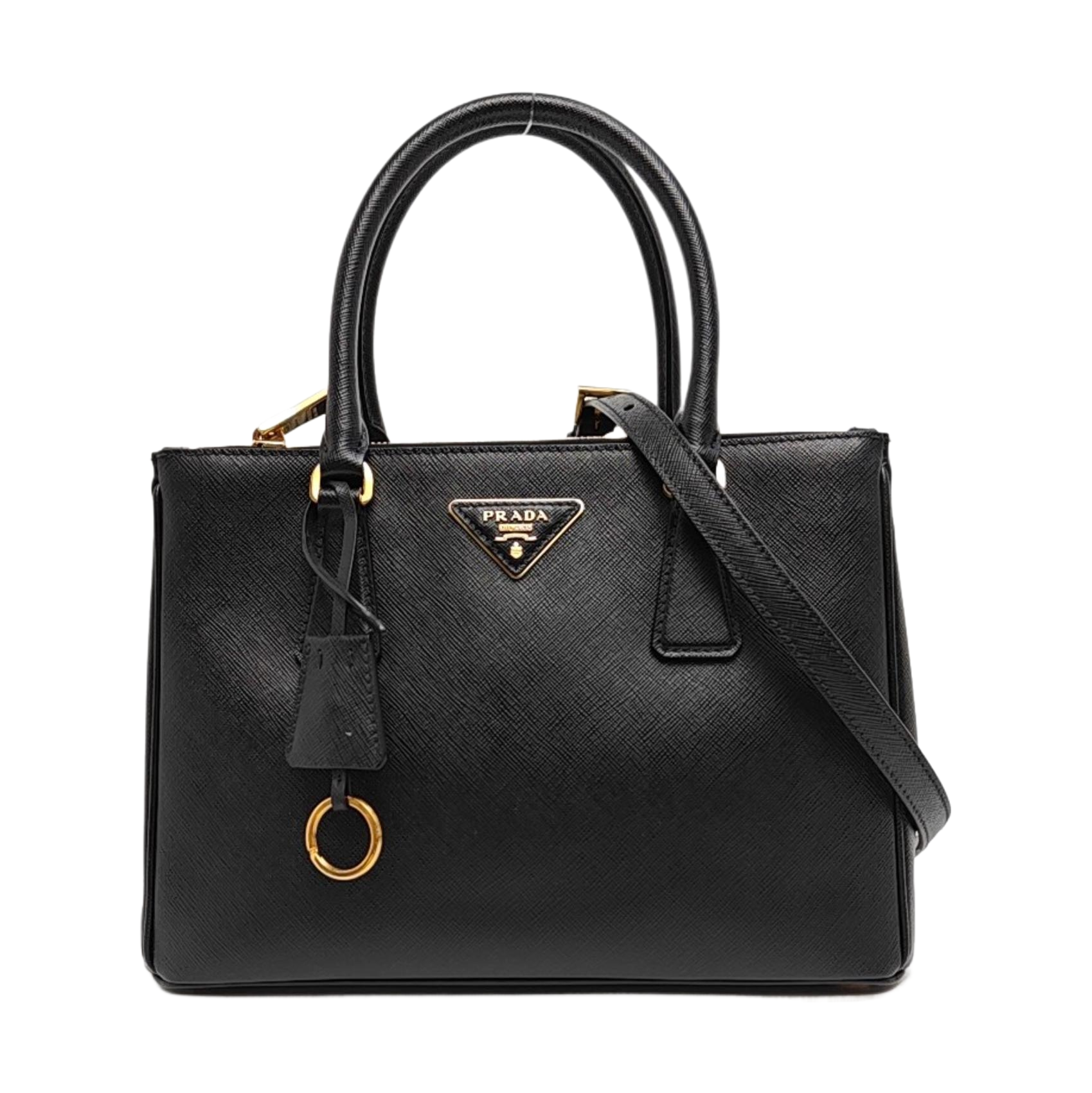 Galleria Medium Saffiano Calfskin Black