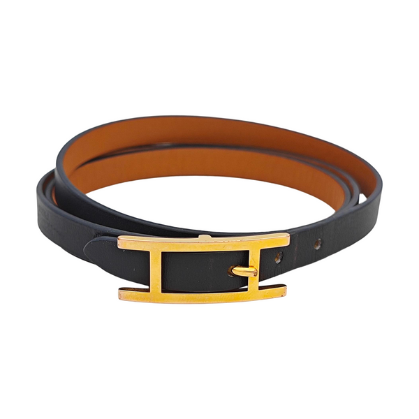 Hapi 3 Leather Black Bangle