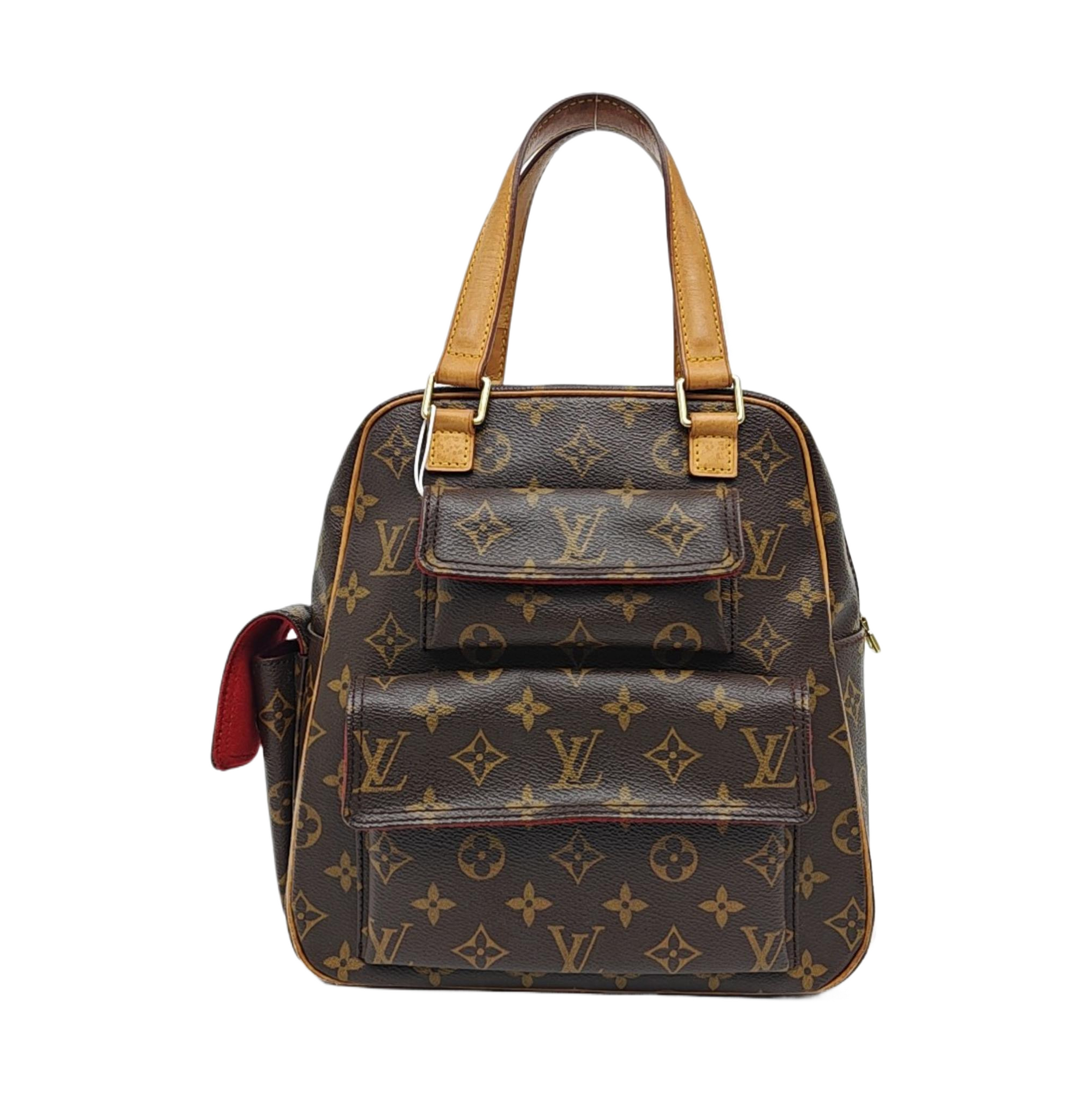 EXCENTRI-CITE Monogram Coated Canvas Brown
