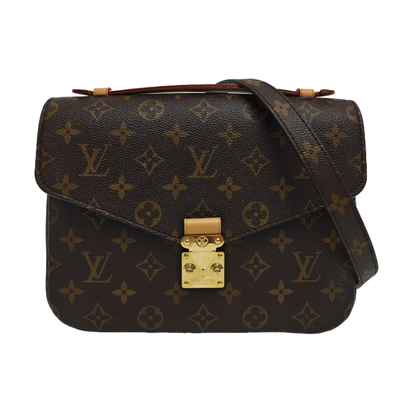 MÉTIS MM Monogram Coated Canvas Brown