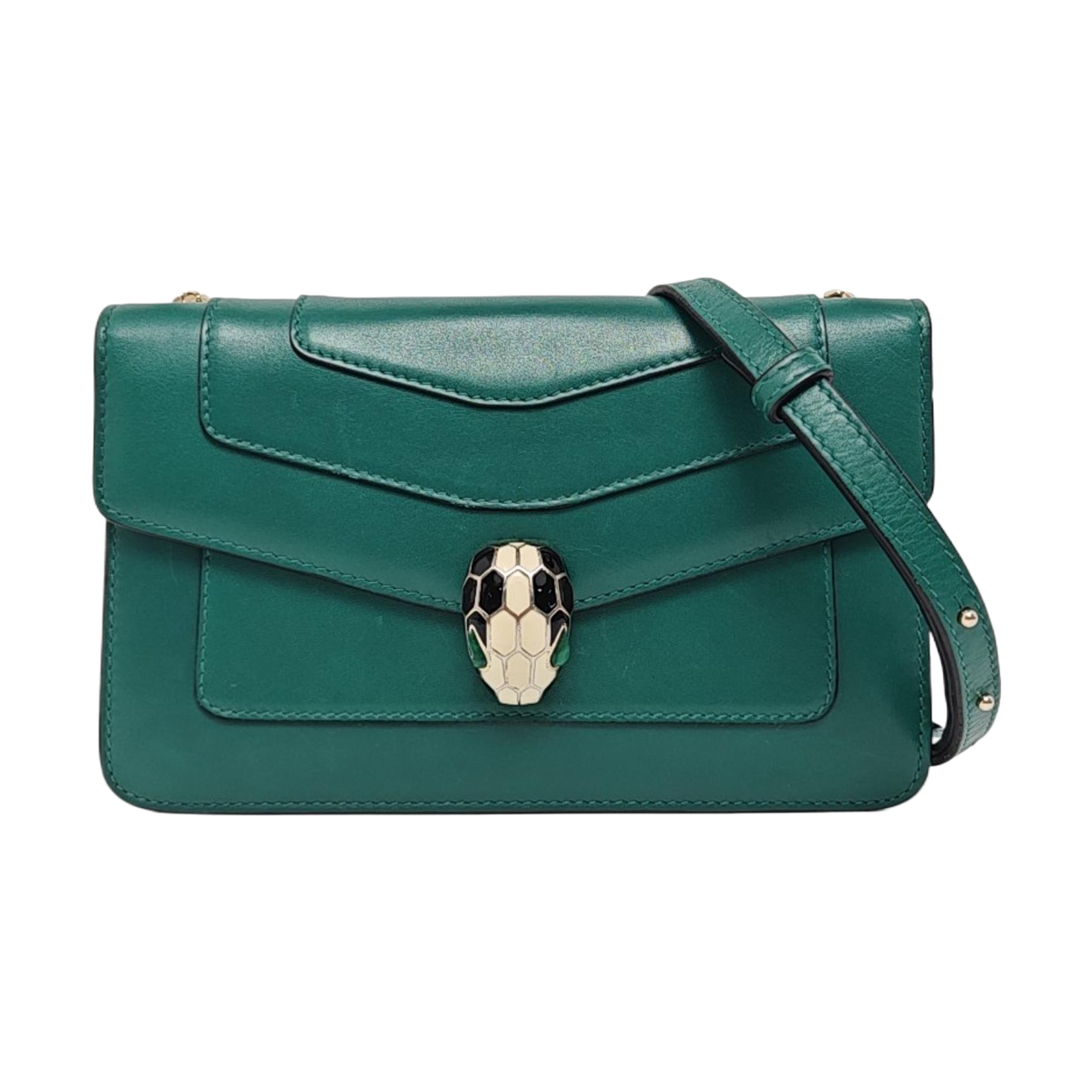 SERPENTI FOREVER Small Calfskin Green