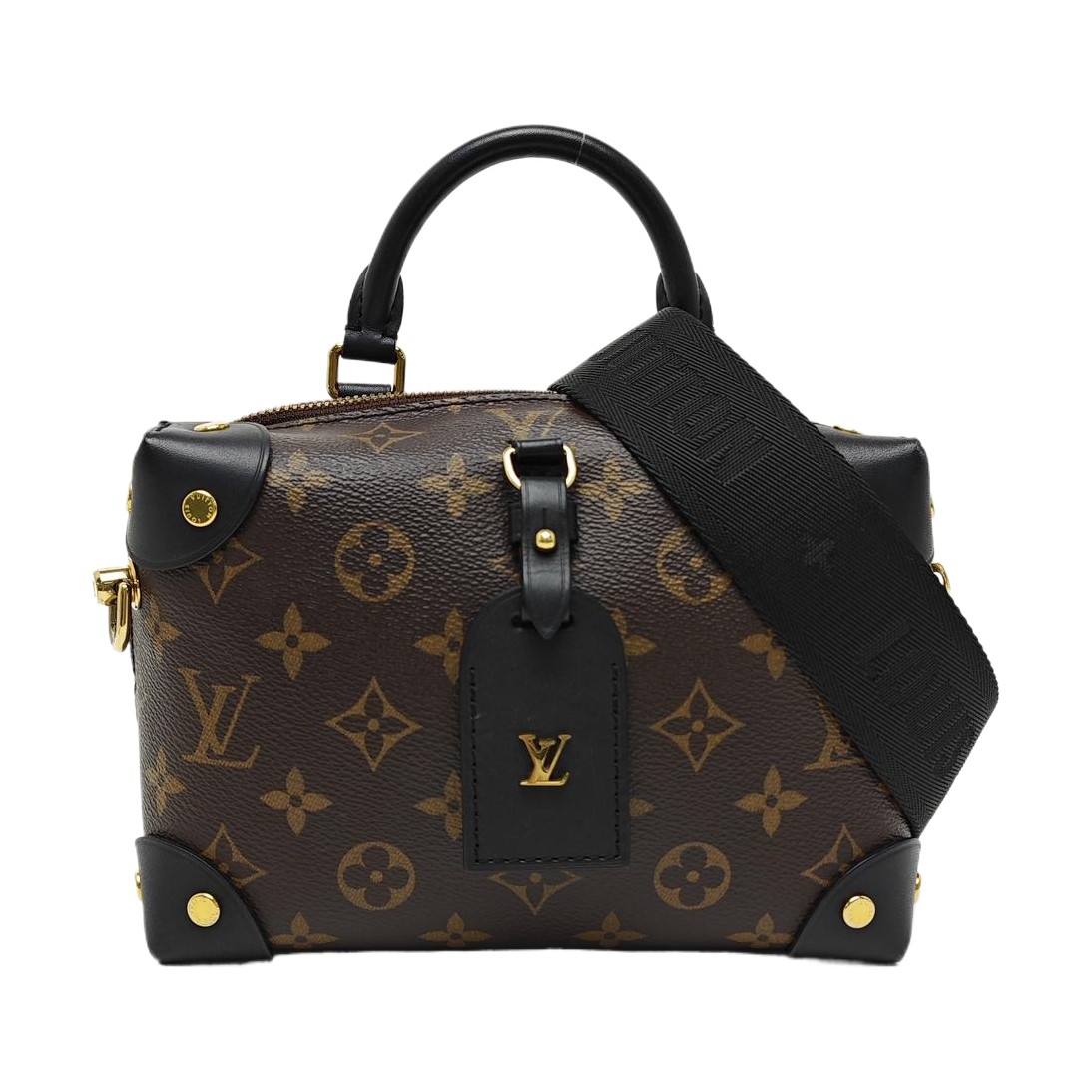 PETITE MALLE Monogram Coated Canvas Brown