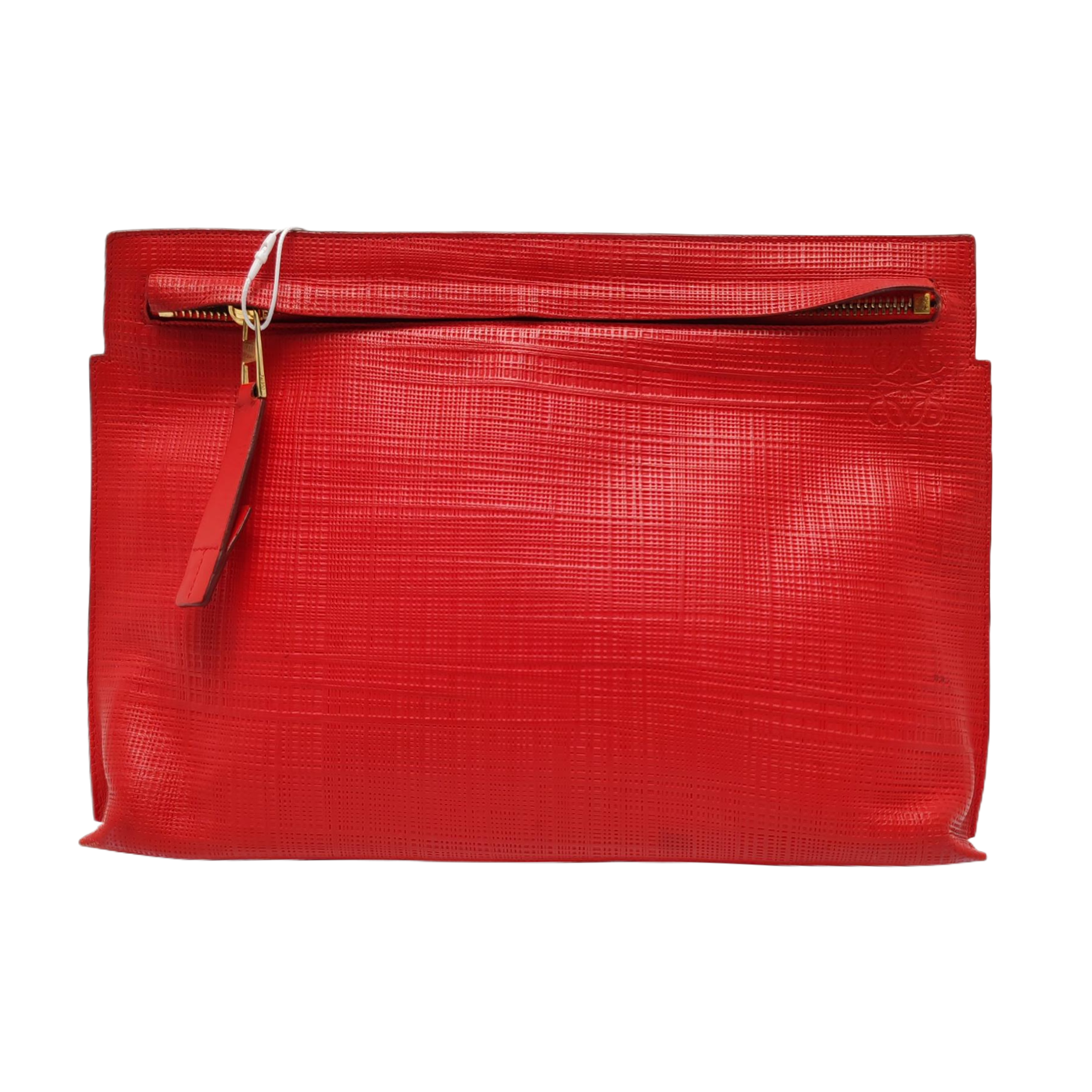 T Pouch Calfskin Red