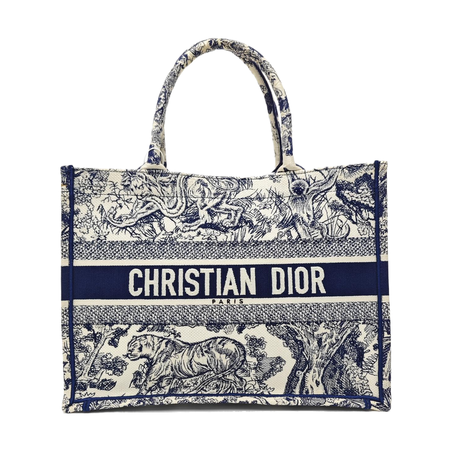 Book Tote Medium Canvas Blue