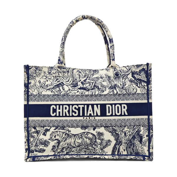 Book Tote Medium Canvas Blue