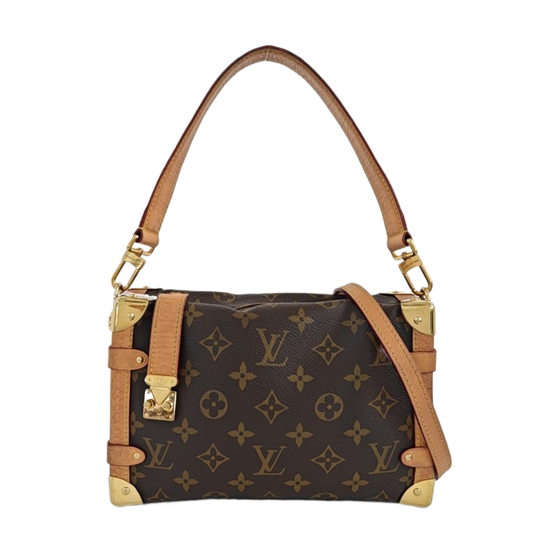 SIDE TRUNK MM Monogram Coated Canvas Brown