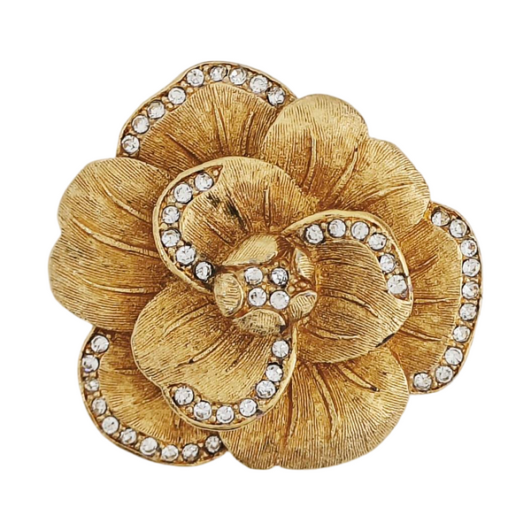 Metal Gold Brooch