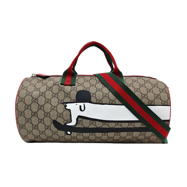 Monogram Coated Canvas Shoulder Bag Black