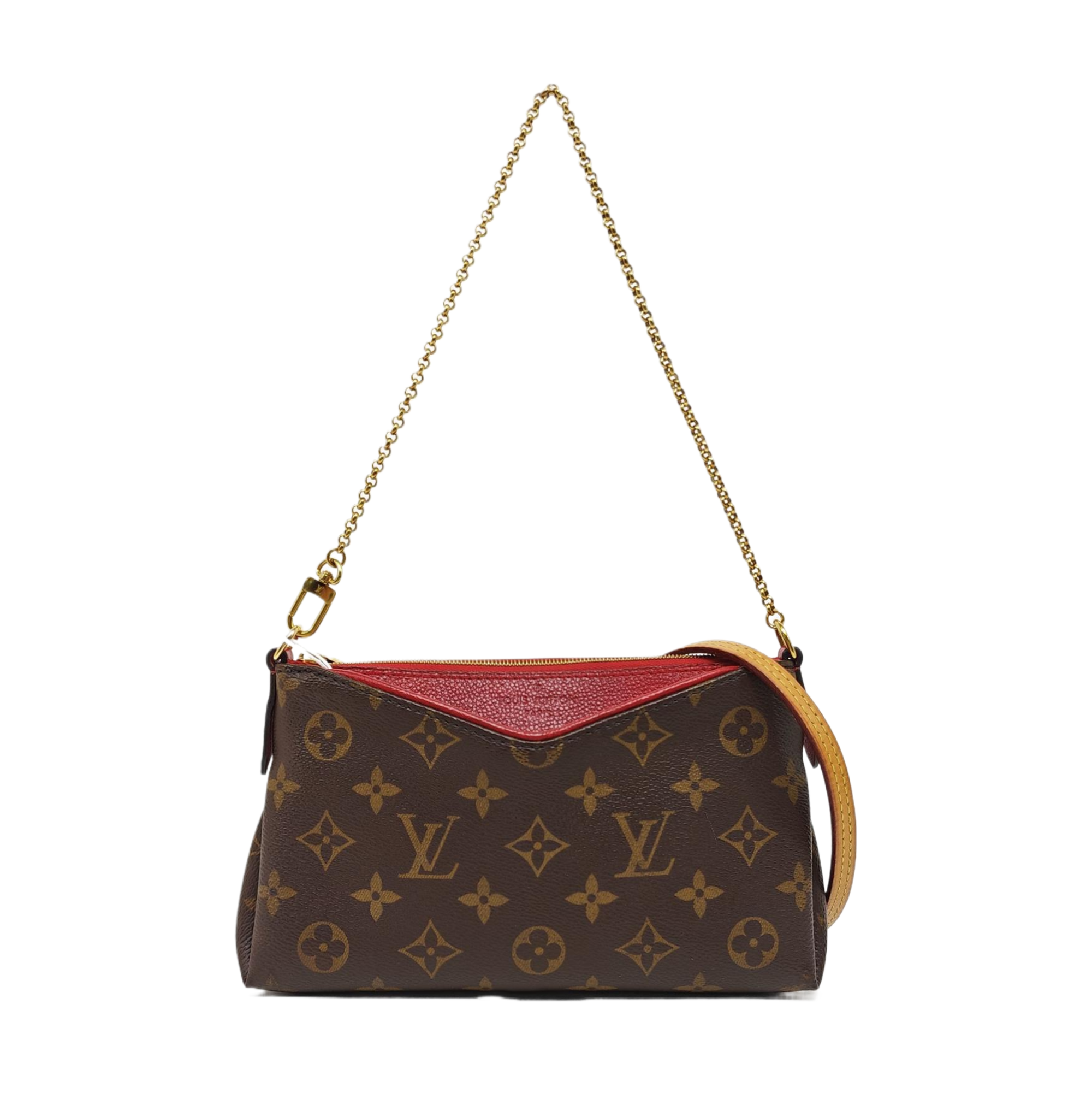 PALLAS Monogram Coated Canvas Brown