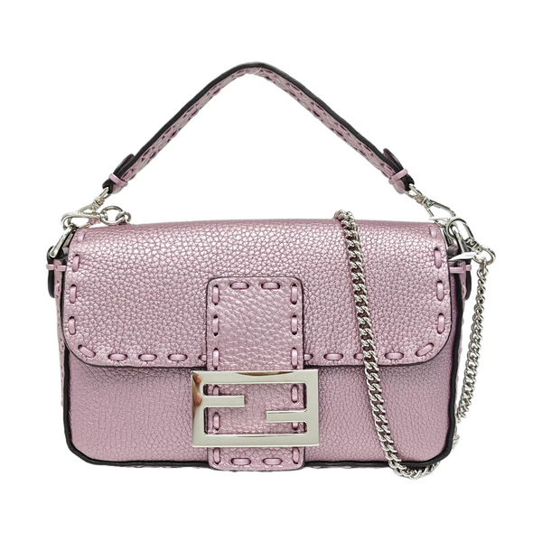 Baguette Mini Calfskin Purple