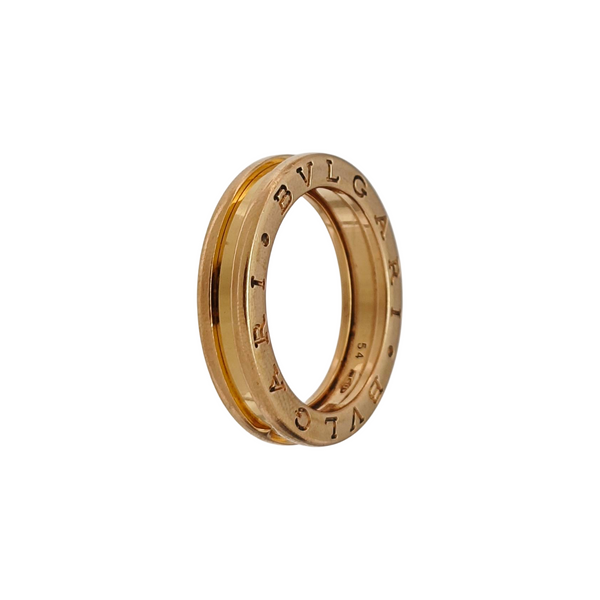 B.ZERO1 18k Rose Gold Ring EU 54