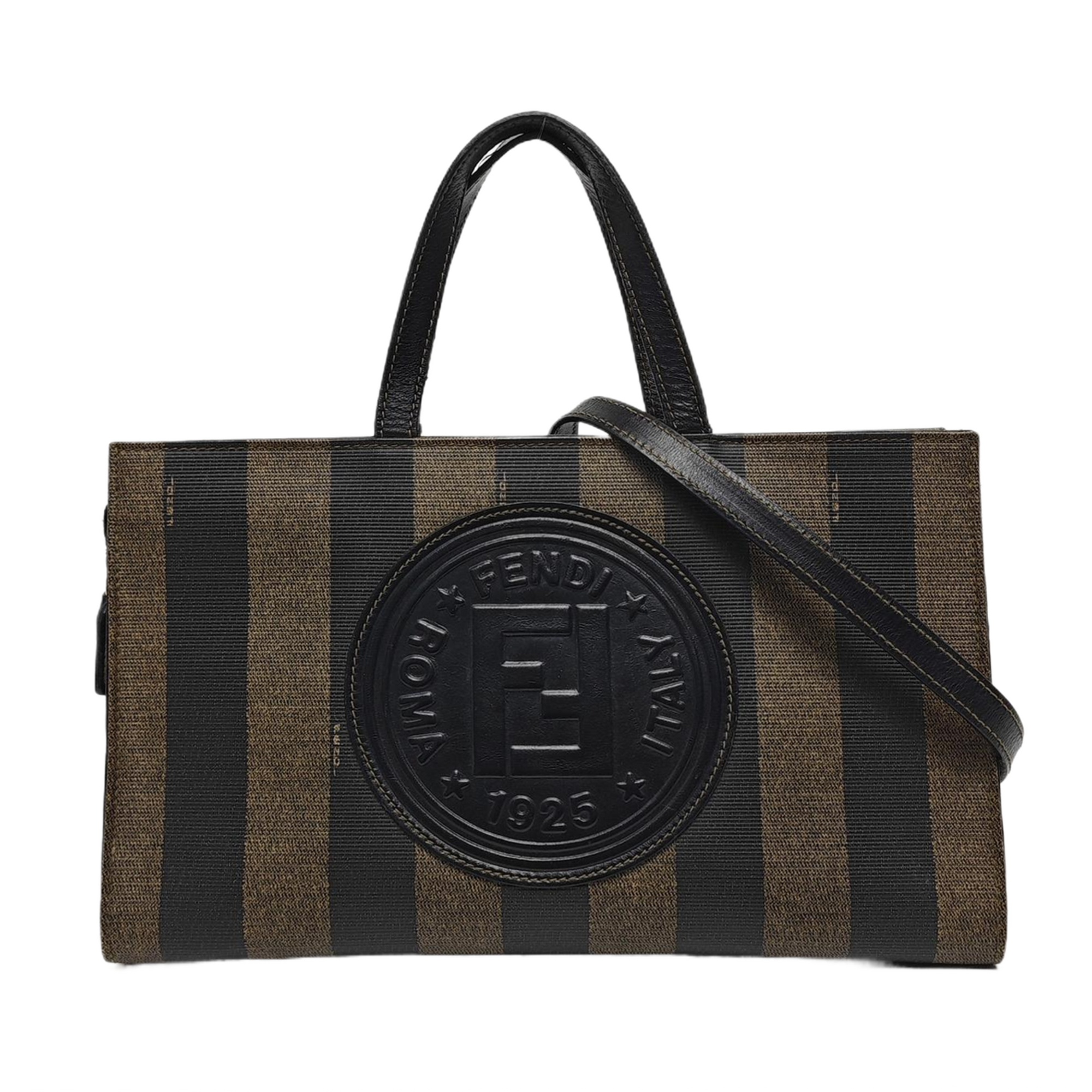 Coated Canvas Shoulder Bag Multicolor