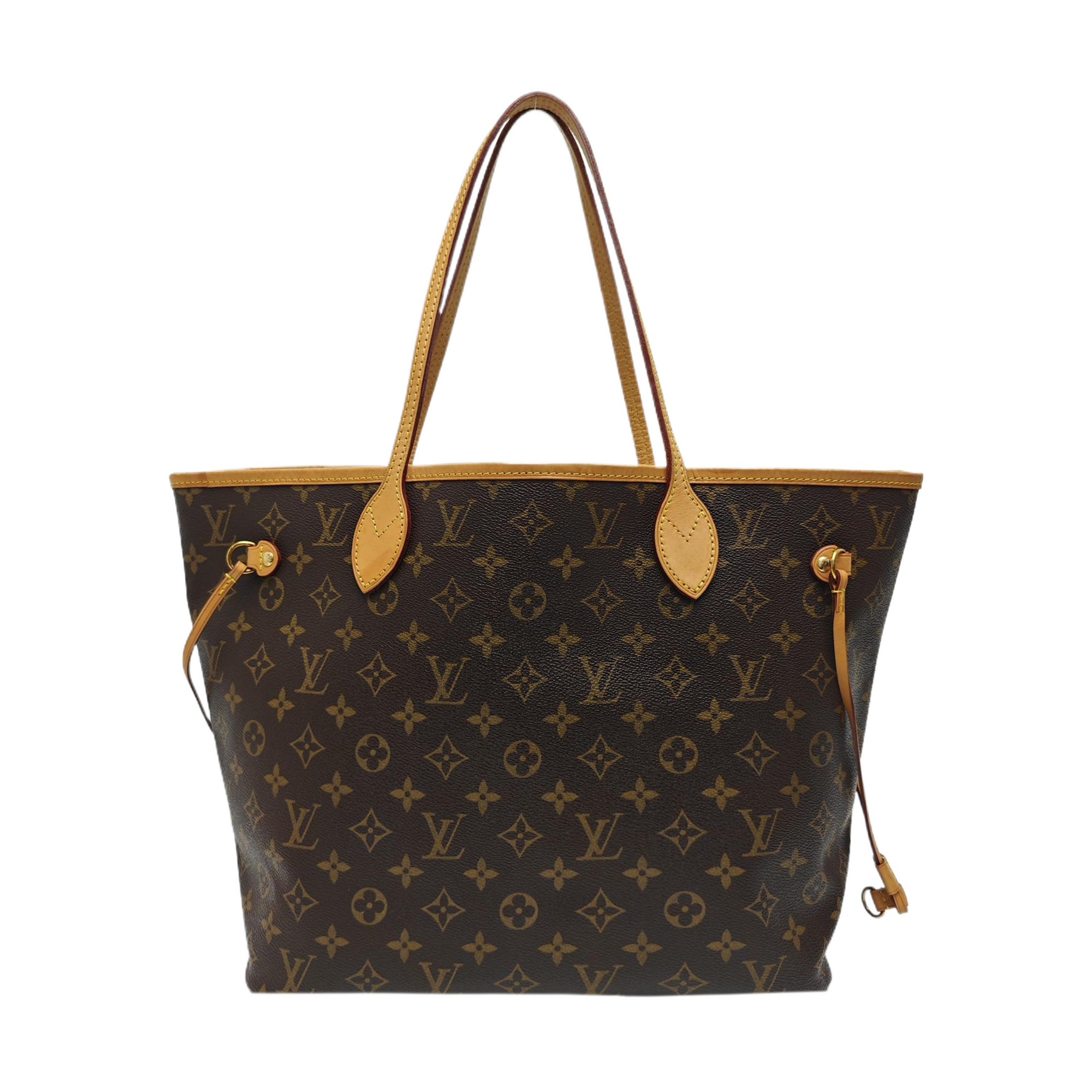 NEVERFULL MM Monogram Coated Canvas Brown